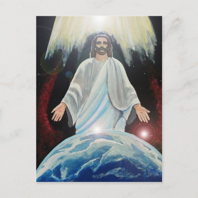 Jesus, das Licht der Weltpostkarte Postkarte (Vorderseite)