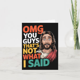 Jesus, das nicht das ist, was den religiösen Gott Karte
