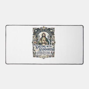 Jesus Dating Christliche Beziehungs Humor Shirt Fa Schreibtischunterlage