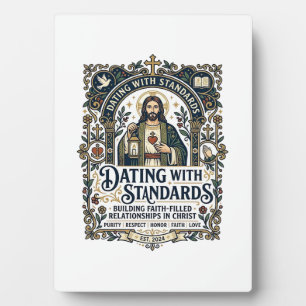 Jesus Dating Christliche Beziehungs Humor T-Shirt  Fotoplatte