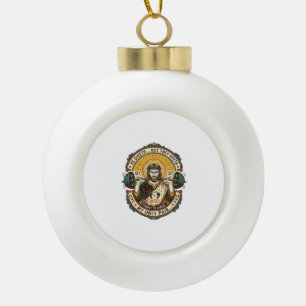 Jesus Dead Kopfhörer Mid Set Stille Workout Gym H Keramik Kugel-Ornament