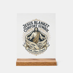 Jesus-Decke Trostsymbol Jesus-Decke Trost Acrylschild