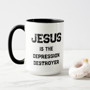 Jesus Depression Zerstörer Leben Christlich Tasse