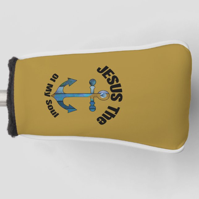 JESUS DER ANCHOR MEINES SOULS GOLF HEADCOVER (Vorderseite)