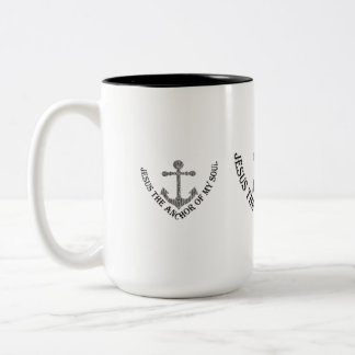 JESUS DER ANCHOR MEINES SOULS ZWEIFARBIGE TASSE