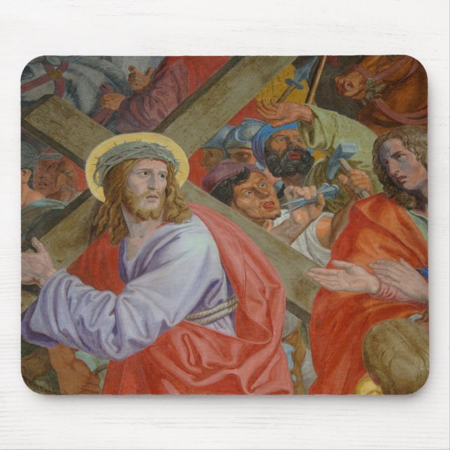 Jesus, der das Kreuz trägt Mousepad (Vorne)