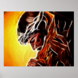 Jesus, der das Kreuz trägt Poster