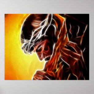 Jesus, der das Kreuz trägt Poster