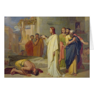 Jesus, der den Aussätzigen, 1864 heilt