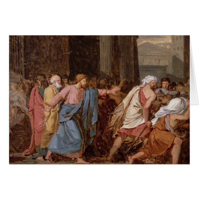 Jesus, der die Kaufleute vom Tempel fährt (Vorderseite (Horizontal))