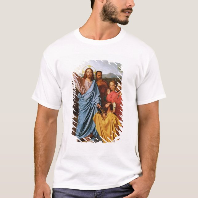 Jesus, der die Schlüssel zu St Peter, 1820 T-Shirt (Vorderseite)