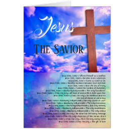 Jesus der Erretter, Schöne Christliche Karte