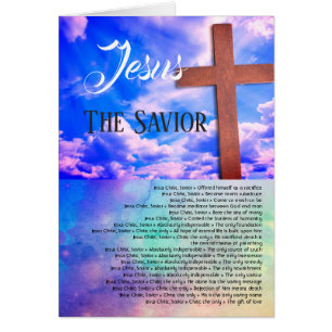 Jesus der Erretter, Schöne Christliche Karte