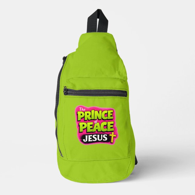 JESUS - Der Fürst des Friedens - Christlich Crossbody Bag (Vorderseite)