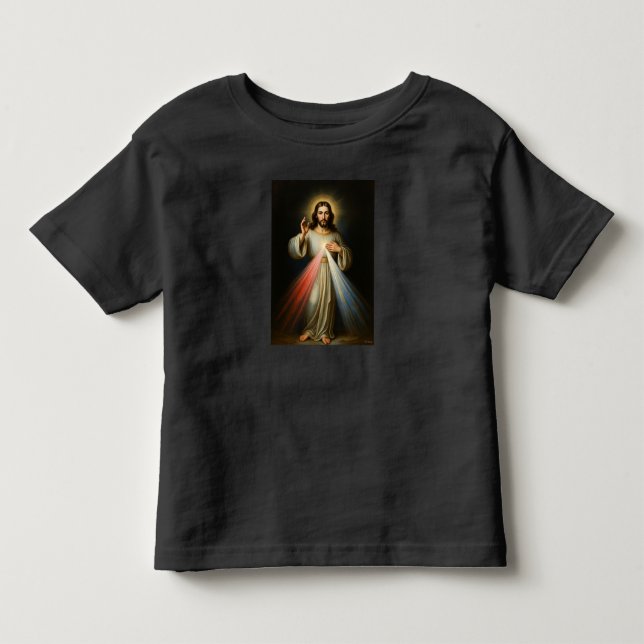 Jesus der Göttlichen Barmherzigkeit T-Shirt für Kl (Vorderseite)
