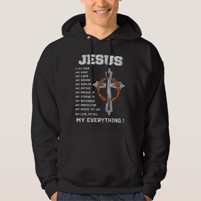 Jesus der Grund für die Christliche Weihnachtszeit Hoodie (Vorderseite)