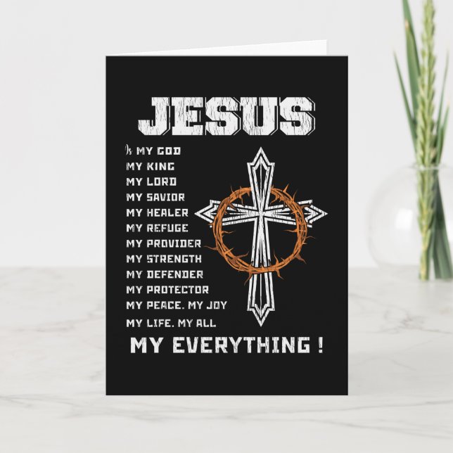 Jesus der Grund für die Christliche Weihnachtszeit Karte (Vorderseite)