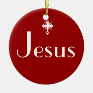 Jesus der Grund Keramikornament