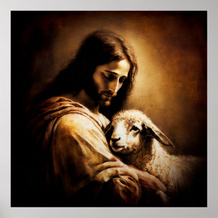 Jesus ~ Der gute Hirte ~ Psalm 23 ~ Poster