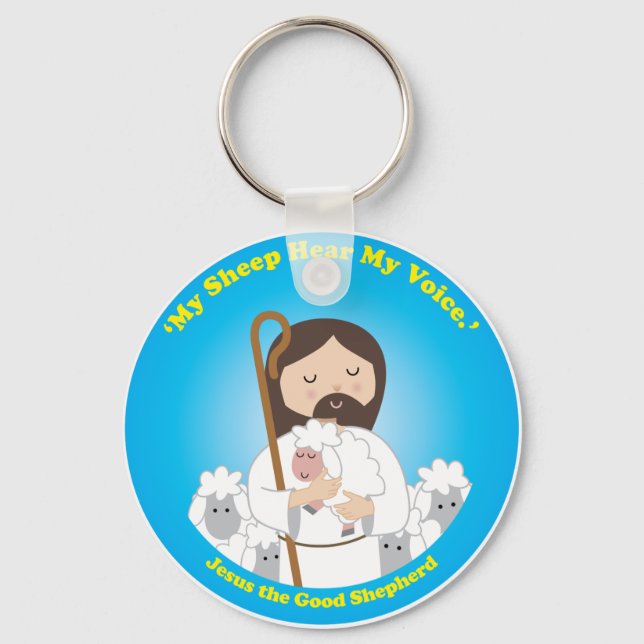 Jesus der gute Hirte Schlüsselanhänger (Vorderseite)