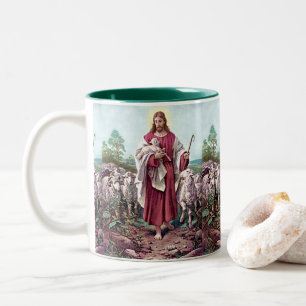 Jesus, der gute Hirte  Zweifarbige Tasse