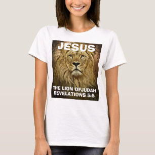 JESUS der LION JUDAH, Christliche T - Shirt