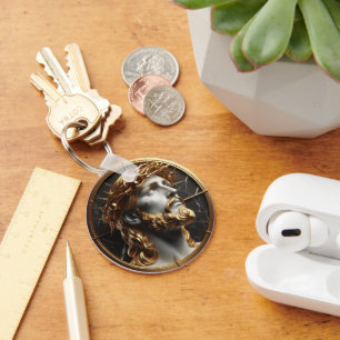 Jesus, der mit Dornen in den Himmel schaut Schlüsselanhänger