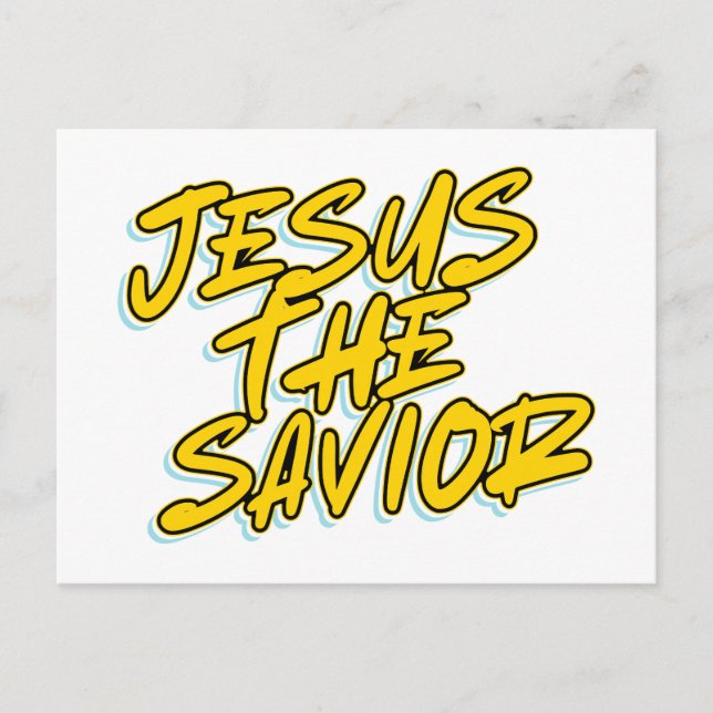 JESUS DER RETTER POSTKARTE (Vorderseite)