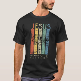 JESUS Der Schöpfer der Regenbogen-Noah und der Arc T-Shirt