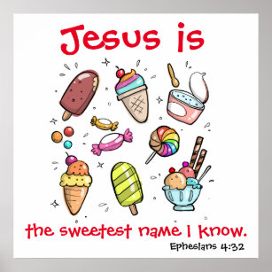Jesus der süßeste Name Poster
