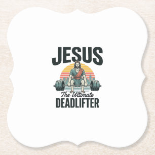 Jesus Der ultimative Deadlifter Vintage Untersetzer