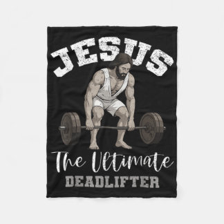 Jesus Der ultimative Kraftsportler Christliches Kr Fleecedecke