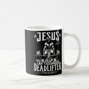 Jesus Der ultimative Kraftsportler Jesus beim Kreu Kaffeetasse