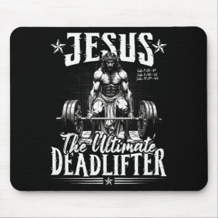 Jesus Der ultimative Kraftsportler Jesus Kraftspor Mousepad
