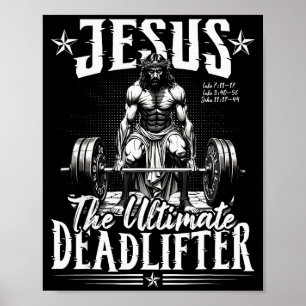 Jesus Der ultimative Kraftsportler Jesus Kraftspor Poster