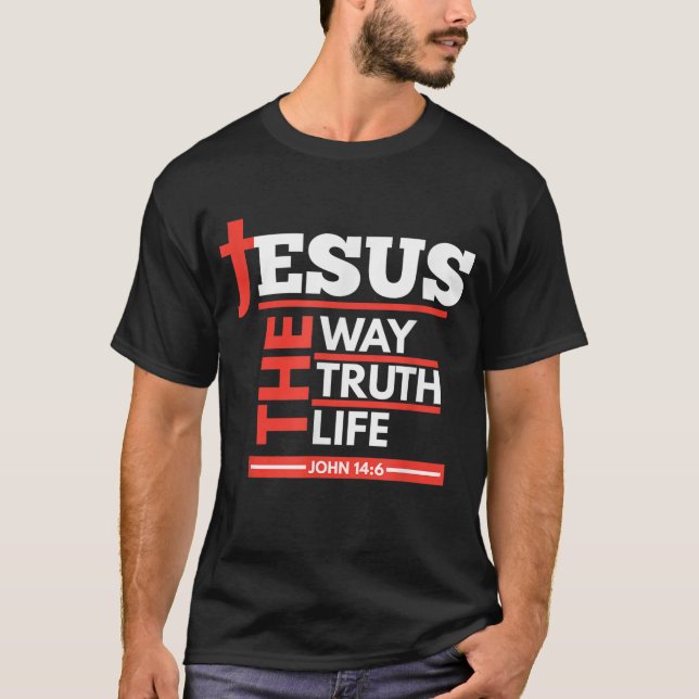 Jesus Der wahre Geist Johannes 146 Christlicher Ge T-Shirt (Vorderseite)
