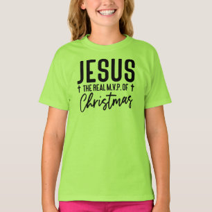 Jesus der wahre MVP von Weihnachten T-Shirt