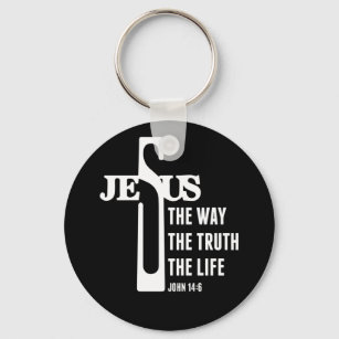 Jesus Der Weg der Wahrheit Das Leben in 14-6 Chris Schlüsselanhänger