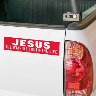 JESUS DER WEG DIE WAHRHEIT DAS LEBEN  AUTOAUFKLEBER