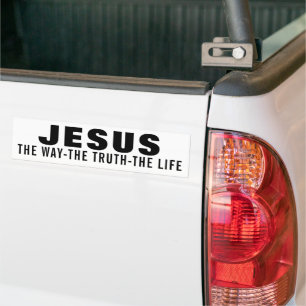 JESUS DER WEG DIE WAHRHEIT DAS LEBEN AUTOAUFKLEBER