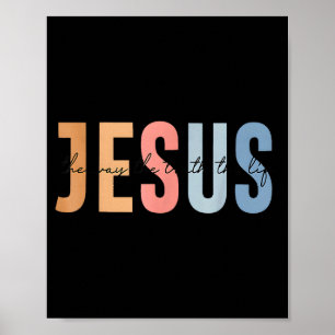 Jesus Der Weg Die Wahrheit Das Leben Bibelvers Poster
