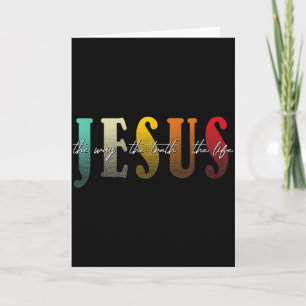Jesus Der Weg Die Wahrheit Das Leben Christlicher Karte