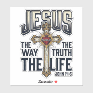 Jesus Der Weg Die Wahrheit Das Leben Christliches  Aufkleber