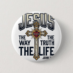 Jesus Der Weg Die Wahrheit Das Leben Christliches  Button