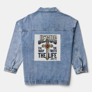 Jesus Der Weg Die Wahrheit Das Leben Christliches Jeansjacke