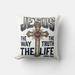 Jesus Der Weg Die Wahrheit Das Leben Christliches Kissen
