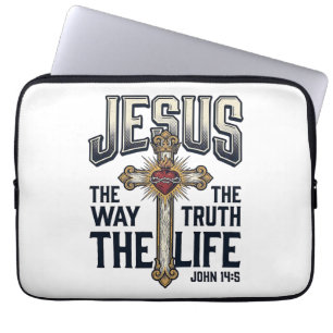 Jesus Der Weg Die Wahrheit Das Leben Christliches  Laptopschutzhülle