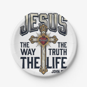Jesus Der Weg Die Wahrheit Das Leben Christliches  Pappteller