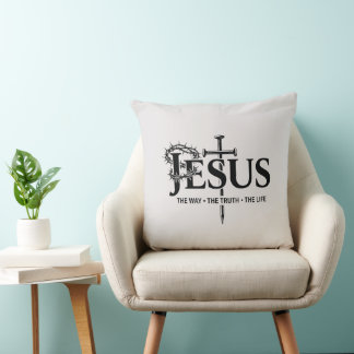 Jesus der Weg, die Wahrheit, das Leben! Kissen
