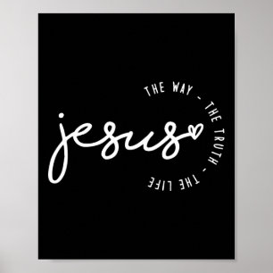 Jesus Der Weg Die Wahrheit Das Leben Kreuz Christl Poster